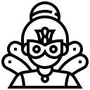 Frauengruppe von Procap Bern Grafische Darstellung einer Superheldin als Logo für die Frauengruppe